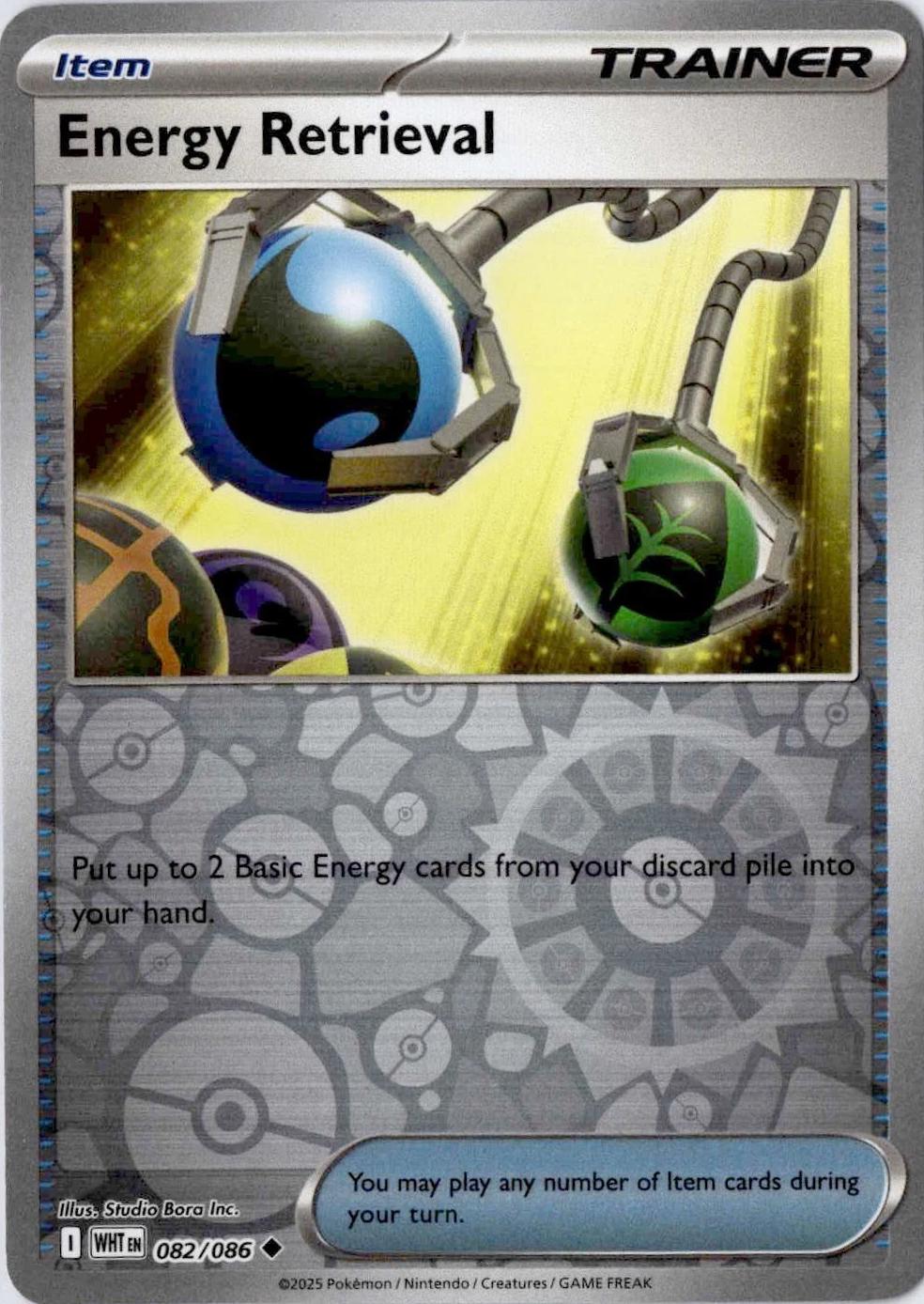 White Flare Energy Retrieval [Reverse] Pokémon card